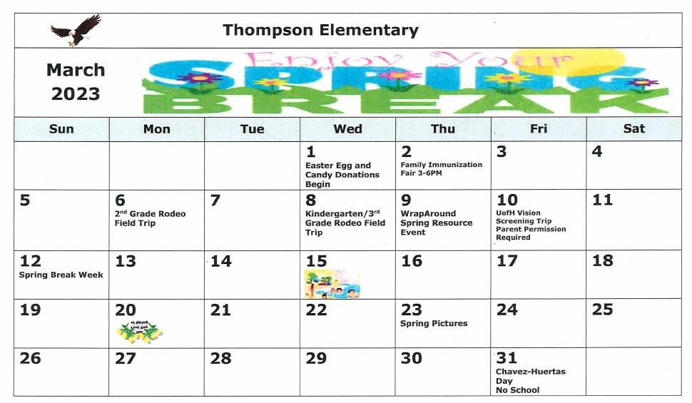  March Calendar
